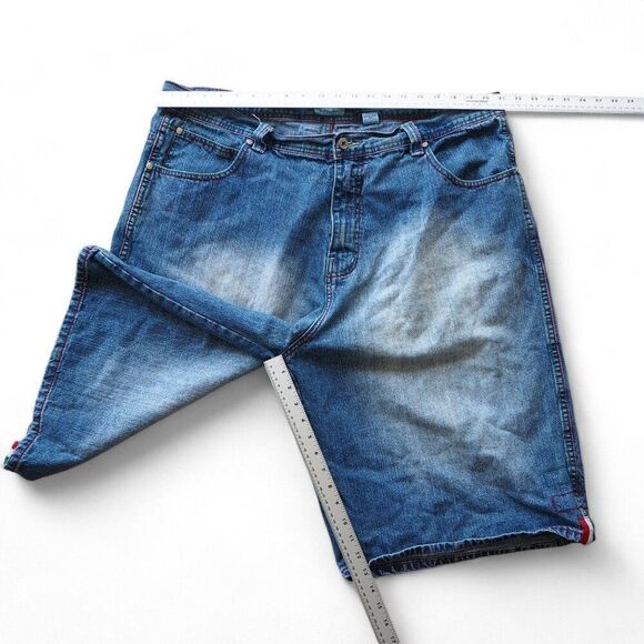 PJ Mark Vintage 90s Y2K Baggy Streetwear Skate Shorts Medium Wash Men's 44 - Picture 5 of 12